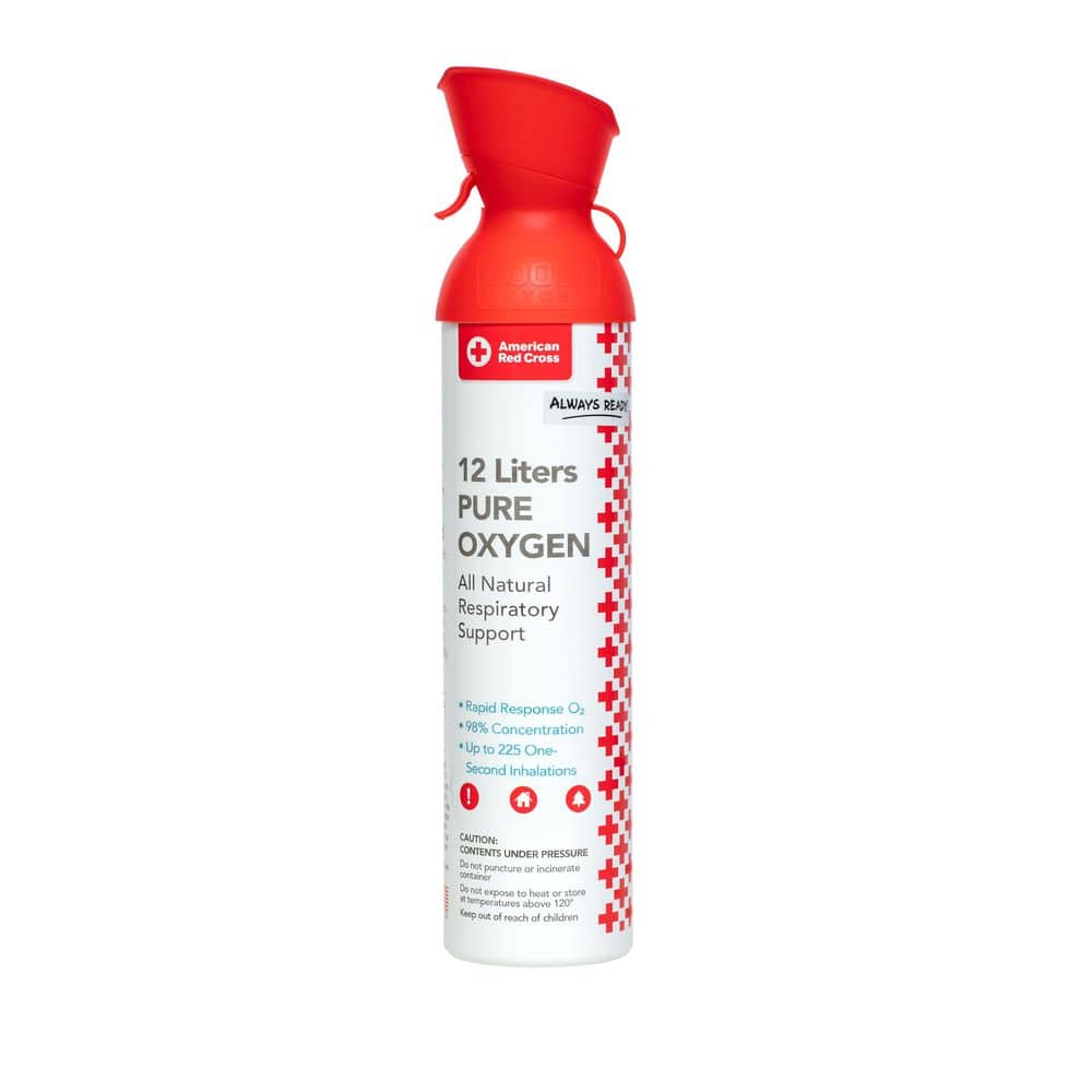 American Red Cross Rapid Response Supplemental Oxygen Canister - 12 Liter
