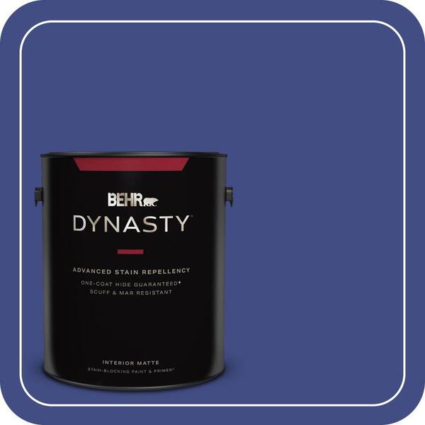 BEHR DYNASTY 1 gal. #MQ5-48 Boudoir Blue One-Coat Hide Matte Interior Stain-Blocking Paint & Primer