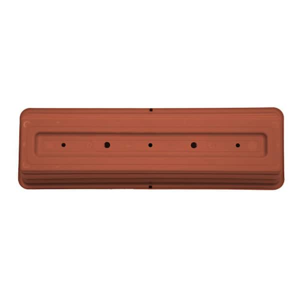 Bloem Dura Cotta 24 in. Terra Cotta Plastic Window Box Planter with Tray  DCBT24-46 The Home Depot