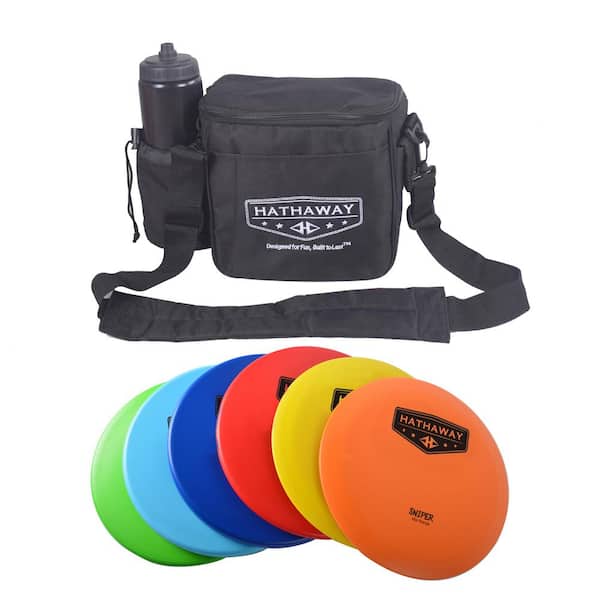 Hathaway Disc Golf Starter Set with Six 8.25 in. 165 g to 172 g Discs and Case