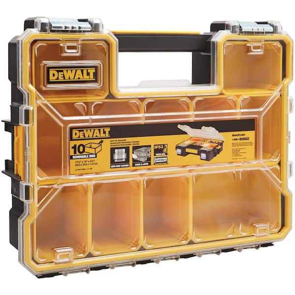 DEWALT Plastic 10-Compartment Deep Pro Small Parts Organizer DWST14825 -  The Home Depot