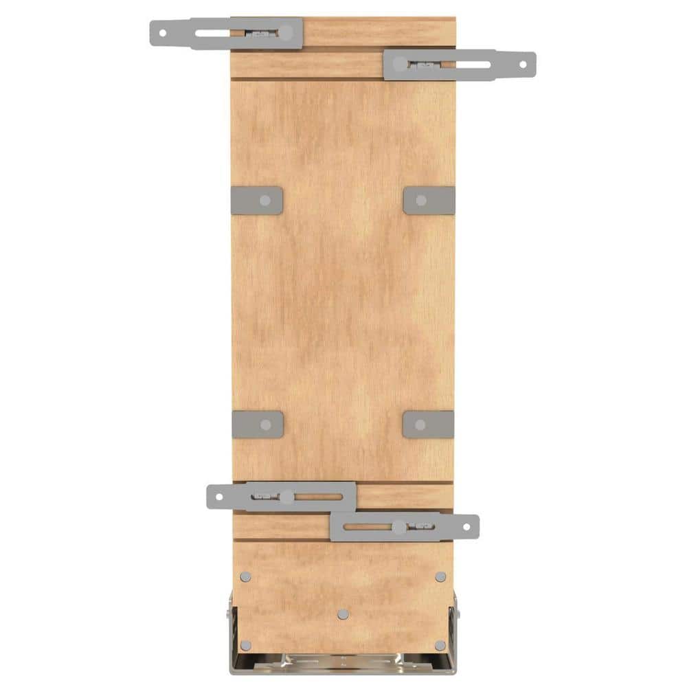 5-Inch Wooden and Metal Pull-Out Tray Organizer with Soft-Close