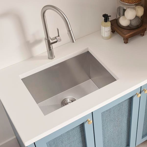 Savona 23 in. Undermount 16-Gauge Stainless Steel Laundry Utility Sink