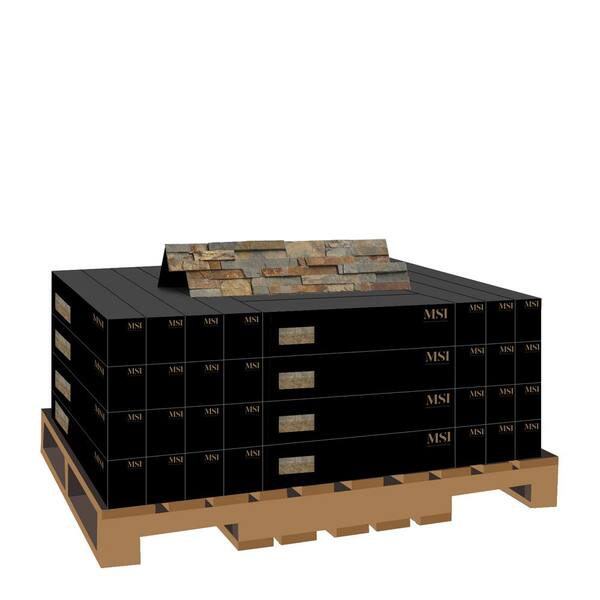 MSI Natural Earth Ledger Panel 6 in. x 24 in. Natural Slate Wall Tile (10 cases/60 sq. ft./pallet) MSI Natural Earth Ledger Panel 6 in. x 24 in. Natural Slate Wall Tile (10 cases/60 sq. ft./pallet)