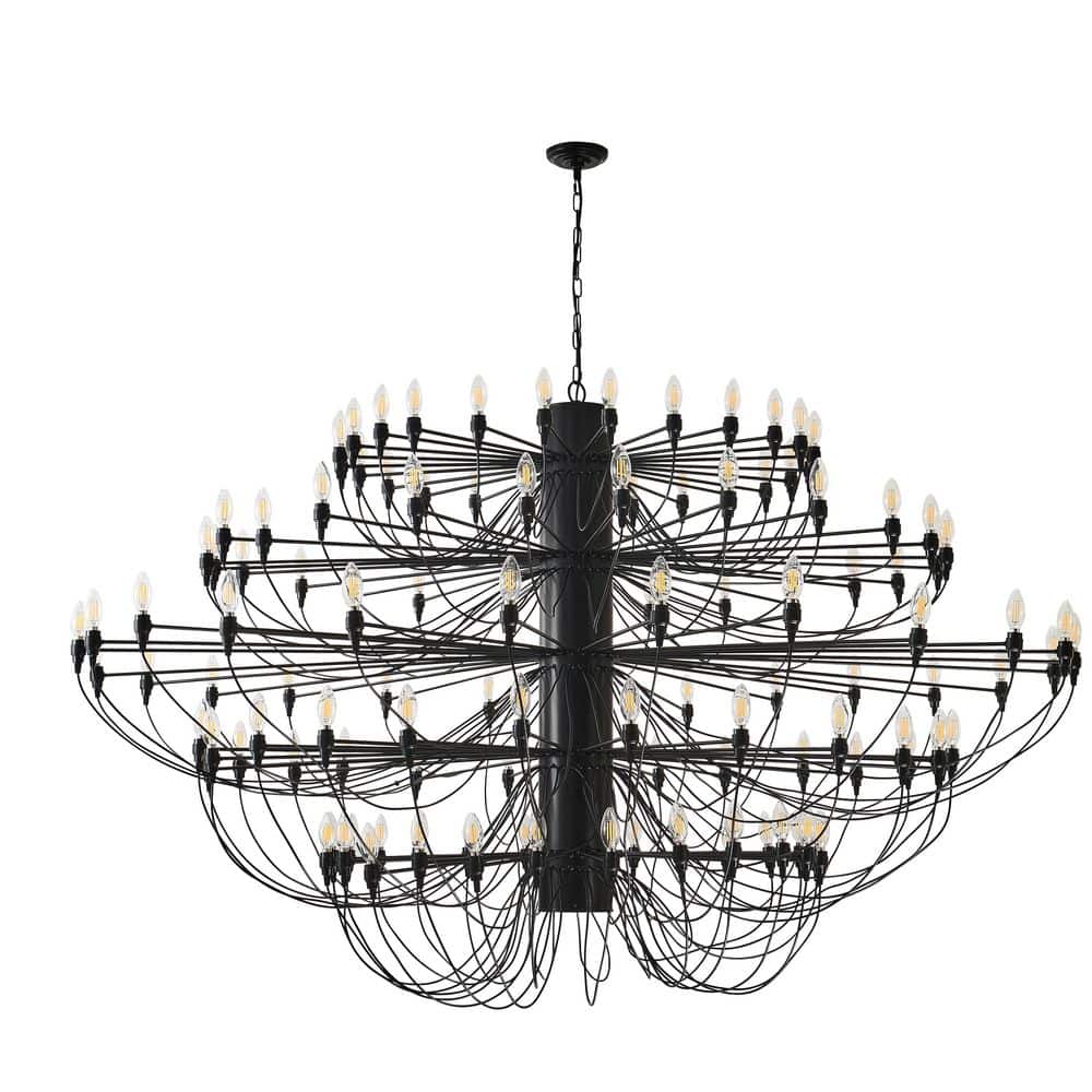 125 Light Black Farmhouse Chandelier Round Candle Pendant Light for Living Room Dining Room Foyer No Bulb Included price history on PriceWatchPro