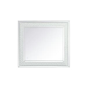 Timeless Home 36 in. W x 40 in. H Contemporary Rectangular Iron Framed LED Wall Bathroom Vanity Mirror in Clear Mirror