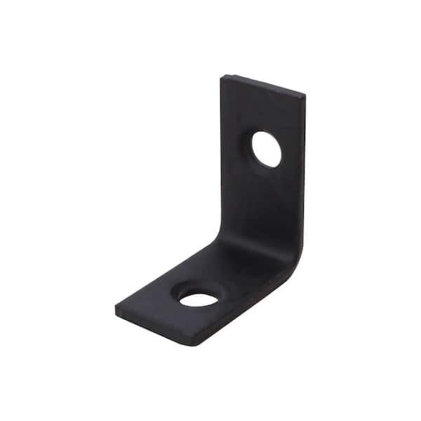 Everbilt (4-Pack) 1 in. Black Hammered Corner Brace