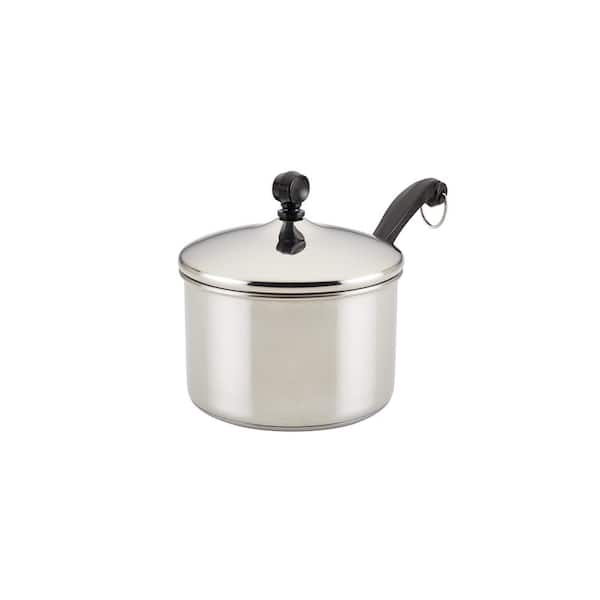 Adrinfly 3 qt. Stainless Steel Nonstick Sauce Pan in Silver with Lid