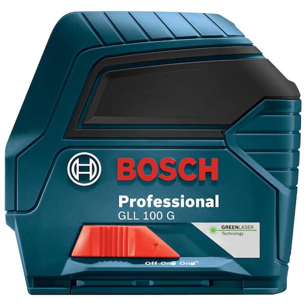 Bosch 30 ft. Cross Line Laser Level Self Leveling with 360 Degree Flexible  Mounting Device and Carrying Pouch GLL 30 S - The Home Depot