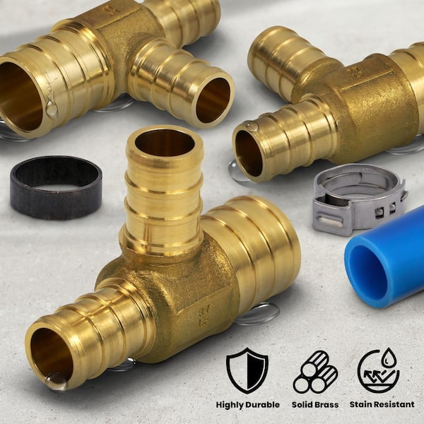 Hooshing 6PCS 3/4" Pex X 1/2" Pex Reducing Elbow 90