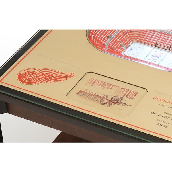 3-D Led-Lit Stadium End Table  Detroit red wings, Nfl chicago bears, End  tables