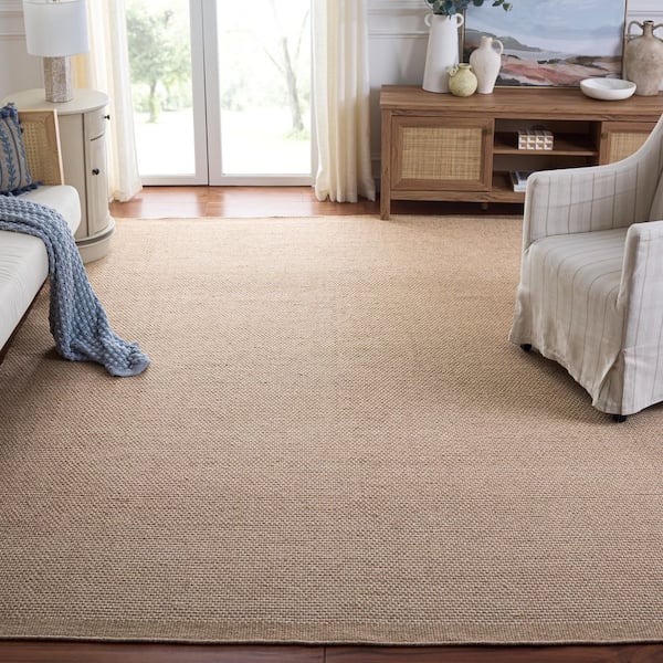 Vermont 9 ft. x 12 ft. Beige/Brown Modern Solid Area Rug
