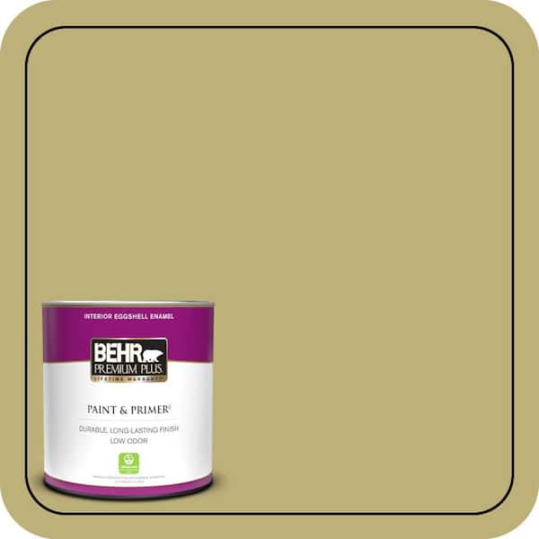 BEHR PREMIUM PLUS 1 qt. #MQ6-60 Everglade Eggshell Enamel Low Odor Interior Paint & Primer