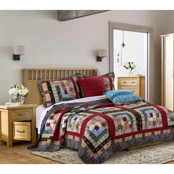 Greenland Home Fashions Colorado Lodge 4-Piece Taupe Twin Bonus Set