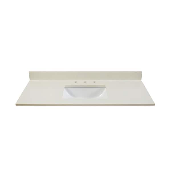 Bestview 31 In Carrara White Quartz Single Sink Bathroom Vanity Top