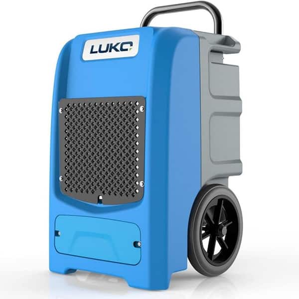 190 pt. 6,000 sq.ft. Bucketless Commercial Dehumidifier in Blue with Pump, Automatic Defrost