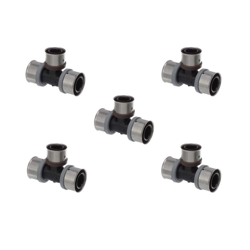 PureFlow 1-1/2 in. x 1-1/2 in. x 1-1/4 in. Press Polymer Tee (5-pack) price history on PriceWatchPro