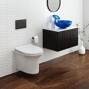 Cascade Elongated Toilet Bowl Only in Glossy White