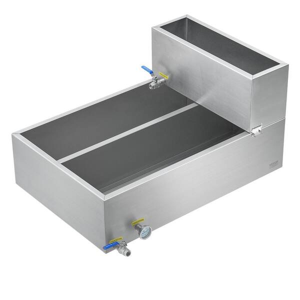 Maple Syrup Evaporator Pan,47 gal.,683 Cups of 8.8oz. Cookware Set Flat Evaporator Pan with Thermomete, Stainless Steel
