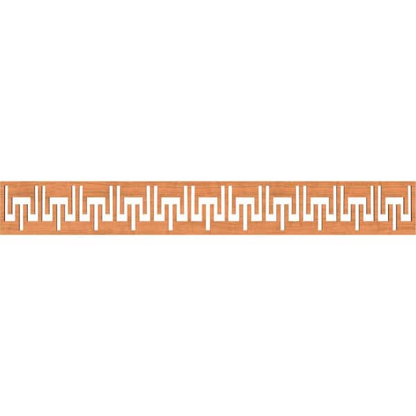 Ekena Millwork Victory Fretwork 0.25 in. D x 46.5 in. W x 6 in. L Cherry Wood Panel Moulding