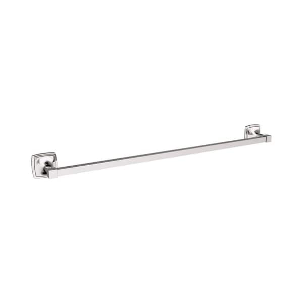 Stature 24 in. Wall Mounted Towel Bar in Polished Nickel