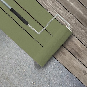 1 gal. #PPU11-04 Alamosa Green Textured Low-Lustre Enamel Interior/Exterior Porch and Patio Anti-Slip Floor Paint