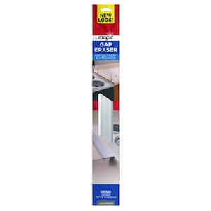 1-1/4 in. x 20 in. Counter and Appliance Gap Eraser in Aluminum