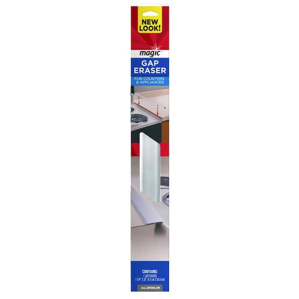 Magic 1-1/4 in. x 20 in. Counter and Appliance Gap Eraser in Aluminum