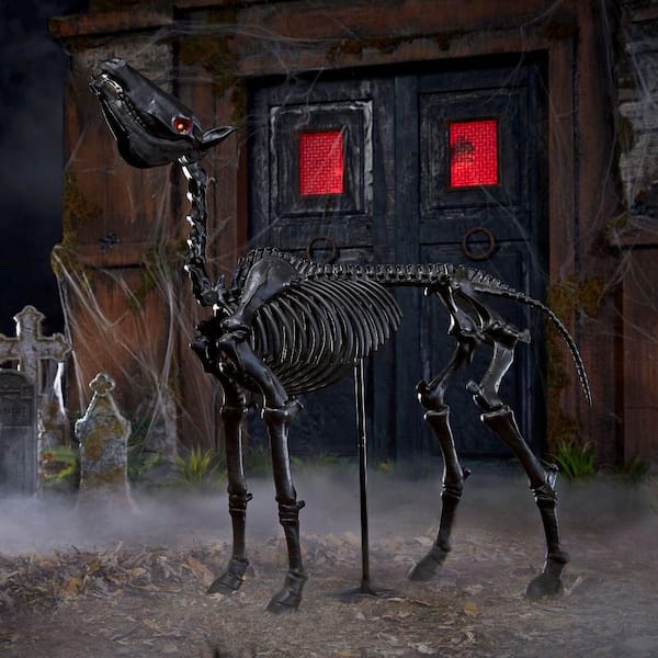 5.5 FT Grave & Bones LED Skeleton Pony