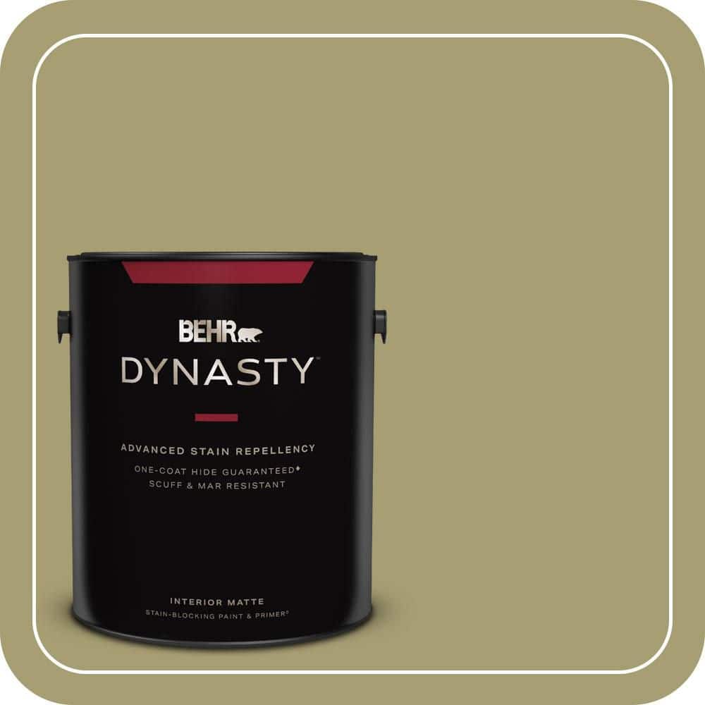 1 gal. #PPU9-04 Fresh Olive Matte Interior Stain-Blocking Paint & Primer price history on PriceWatchPro
