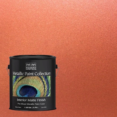 1 gal. Copper Water-Based Matte Metallic Interior Paint