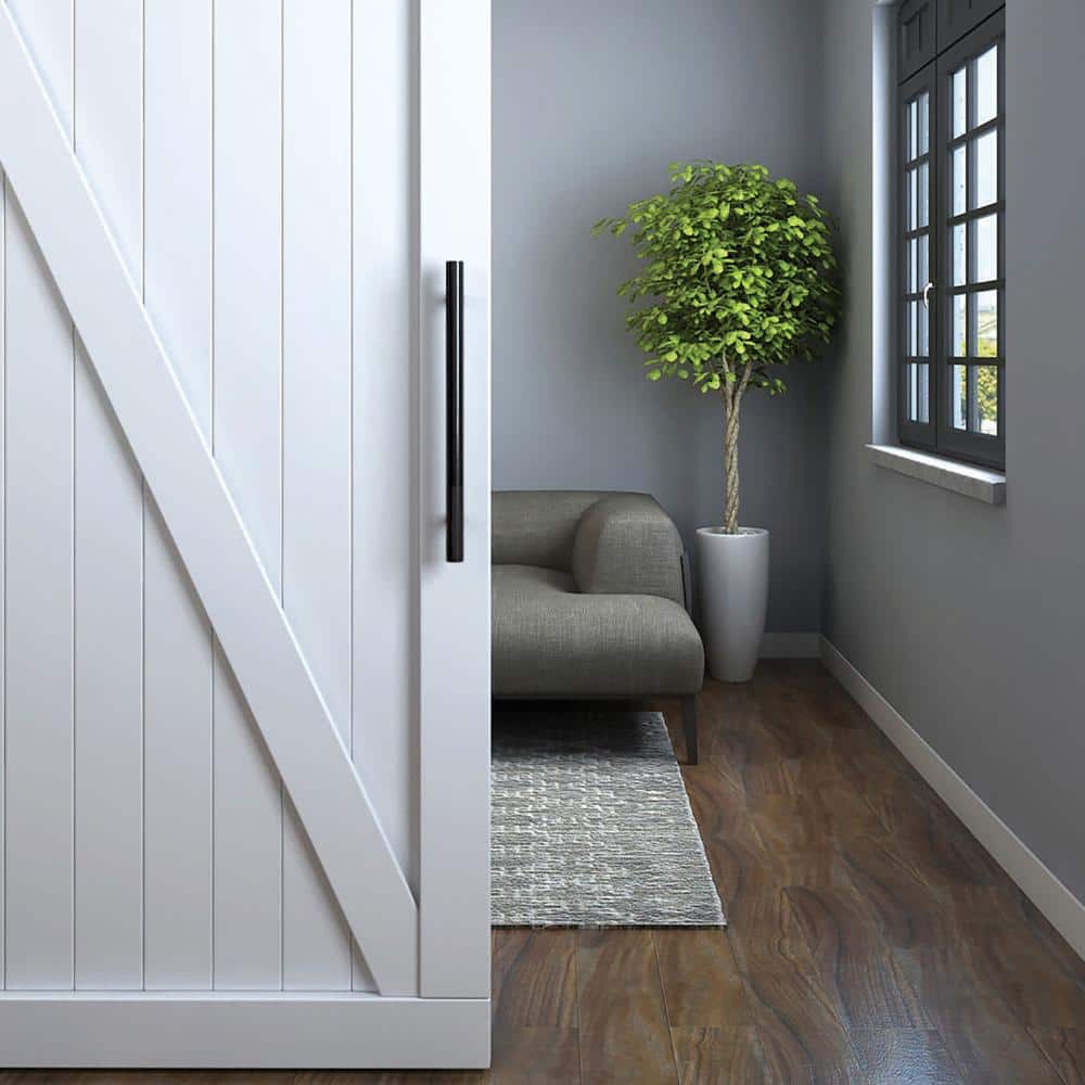 Matte Black Round Pull Handle for Barn Door