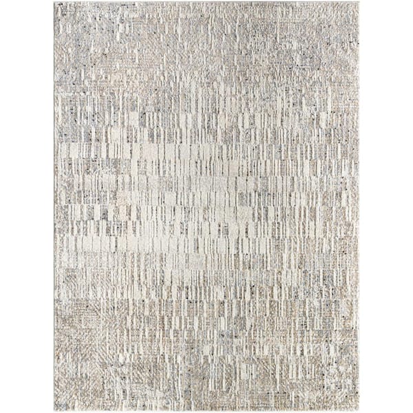 Livabliss Zidane Gray Abstract 8 ft. x 10 ft. Indoor Area Rug
