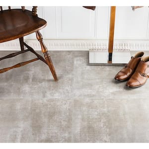 Essential Cement Ash 24 in. x 24 in. Matte Porcelain Floor and Wall Tile (15.49 Sq. Ft. / Case)