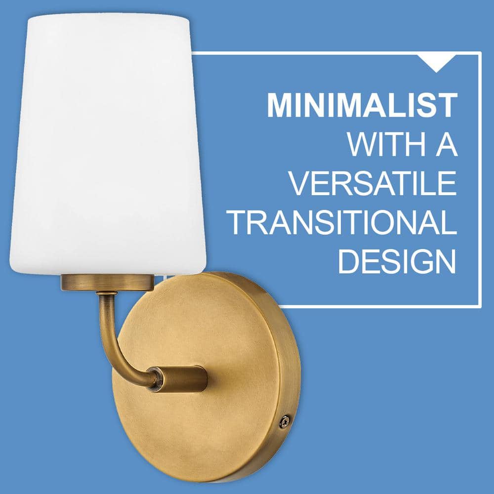 Heritage Brass Slim Elongated Arm Dimmable Bath Sconce