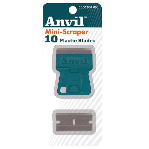Anvil 1.5 in. Mini Razor Scraper with 10 Plastic Blades