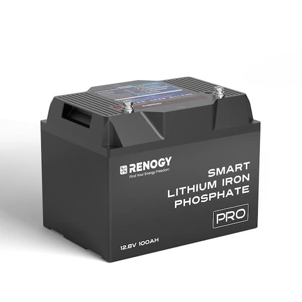 12V 100Ah Lithium LiFePO4 Deep Cycle Battery Rechargeable Backup Power w/ Bluetooth BMS Self-Heating-Pro Series