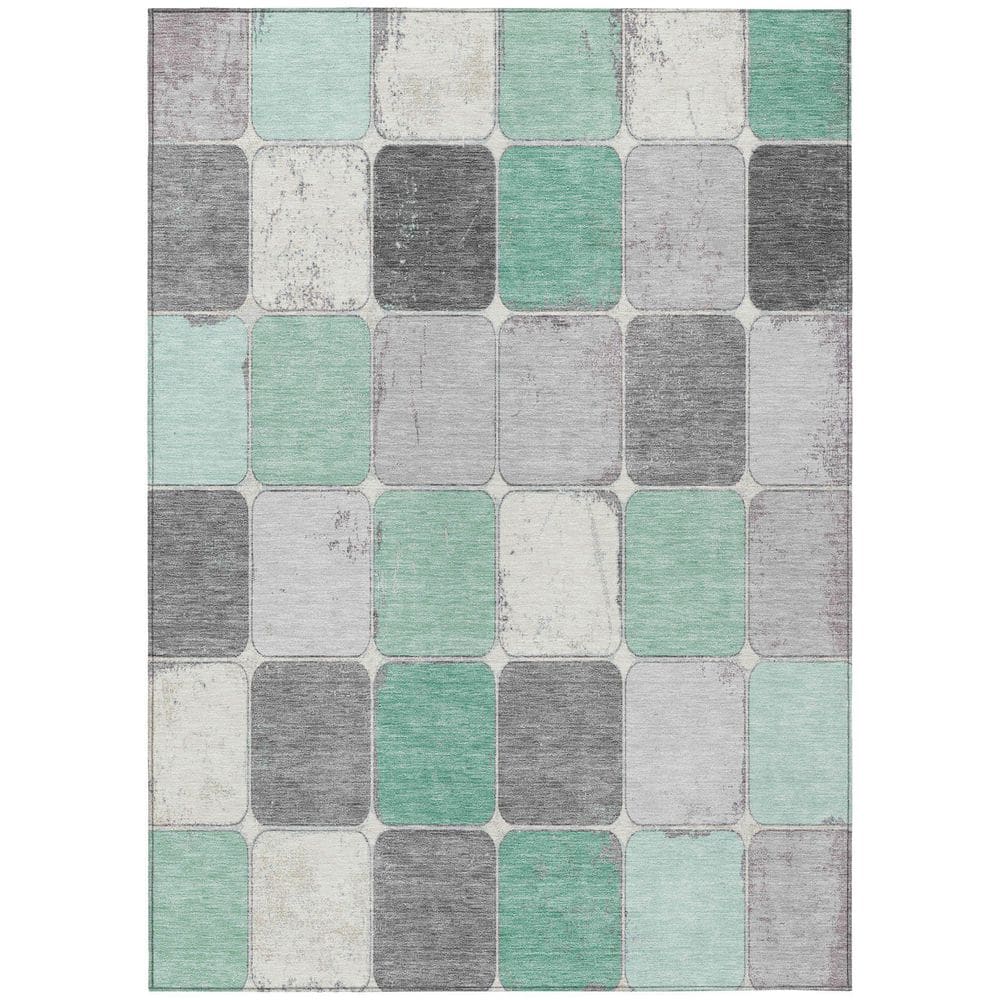 Chantille Machine Washable Indoor/Outdoor Abstract ACN1948 Mint 3 ft. x 5 ft. Area Rug price history on PriceWatchPro
