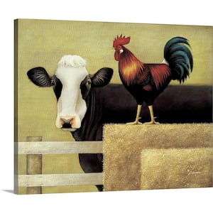 "Barnyard Cow" by Lowell Herrero Canvas Wall Art