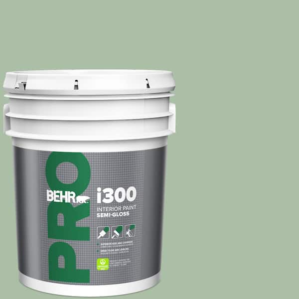 BEHR PRO 5 gal. #S400-4 Azalea Leaf Semi-Gloss Interior Paint