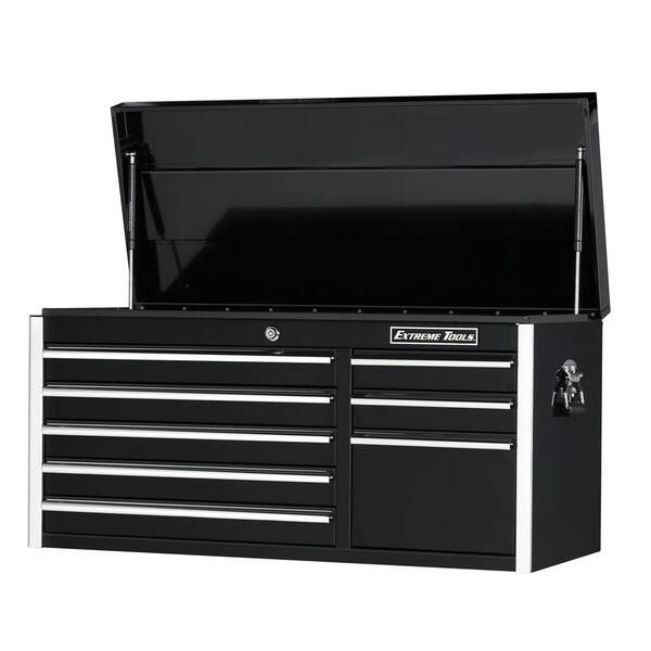 Extreme Tools Ex Standard Series 41 in. 8-Drawer Top Chest, Black