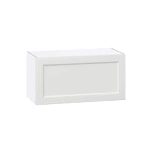 30 in. W x 14 in. D x 15 in. H Alton Painted White Shaker Assembled Wall Bridge Kitchen Cabinet with Lift Up Door