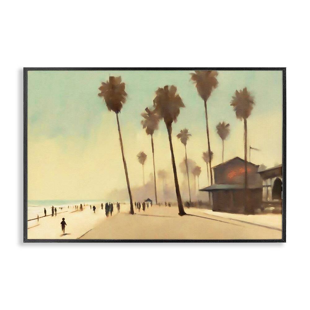 Tropical Promenade Landscape by Noah Bay Black Framed Nature Giclee Art Print 16 in. x 24 in. price history on PriceWatchPro