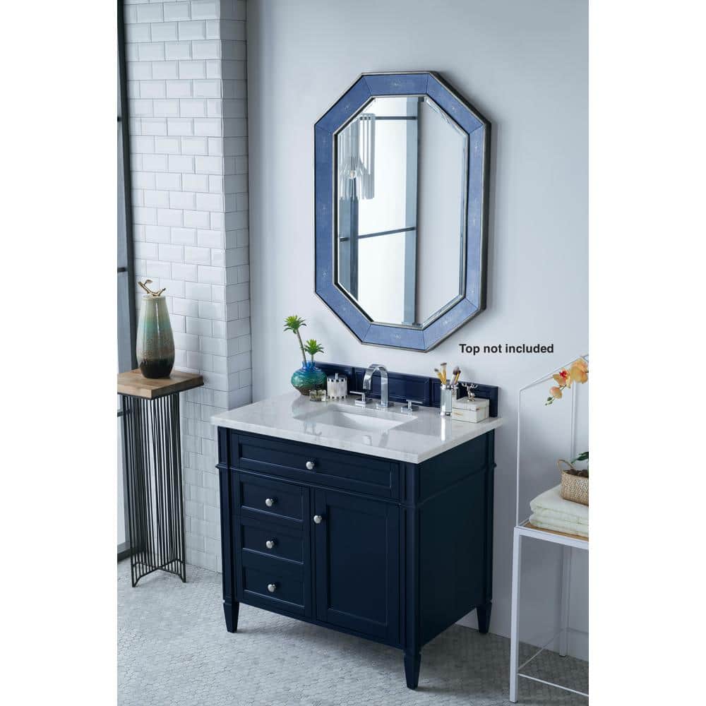 Victory Blue 35" Plywood Traditional Single Vanity Base