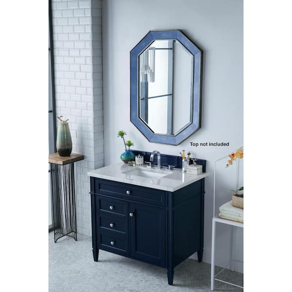 Brittany 34.8 in. W x 23 in. D x 32.8 in. H Single Bath Vanity Cabinet Without Top in Victory Blue