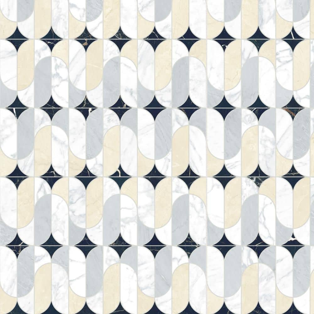 Reve Ovales Deco 24 in. x 47 in. Porcelain Floor and Wall Tile (15.5 sq. ft. /Case) price history on PriceWatchPro