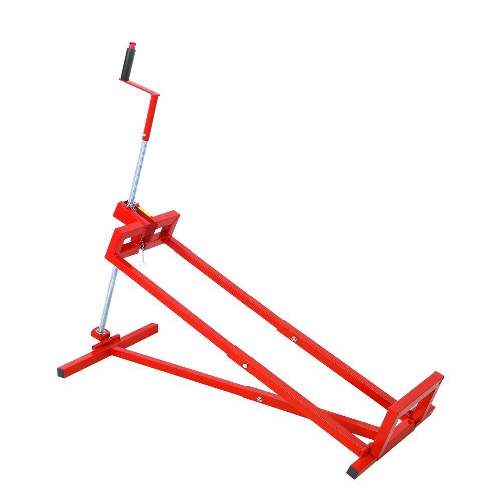 Red Heavy Duty Steel Riding Mower Lift with Manual and Power Tool Handle, 880 lbs. Capacity price history on PriceWatchPro