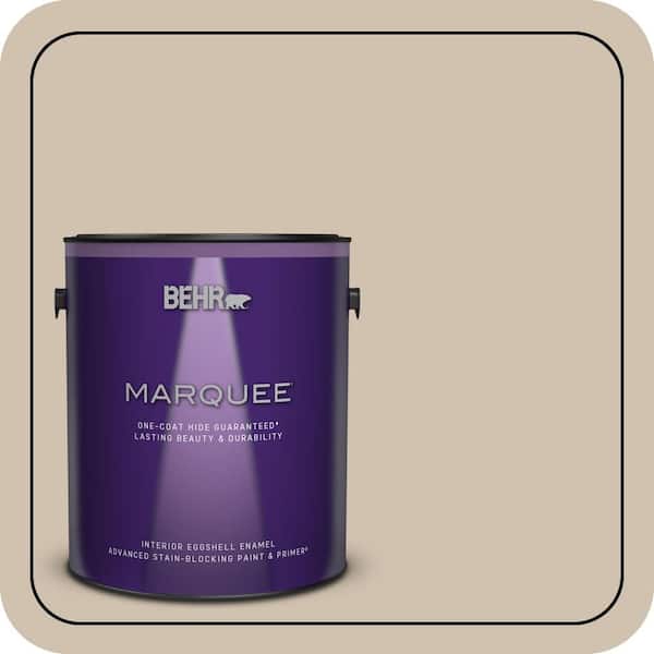 BEHR MARQUEE 1 gal. Home Decorators Collection #HDC-NT-13 Merino Wool One-Coat Hide Eggshell Enamel Interior Paint & Primer