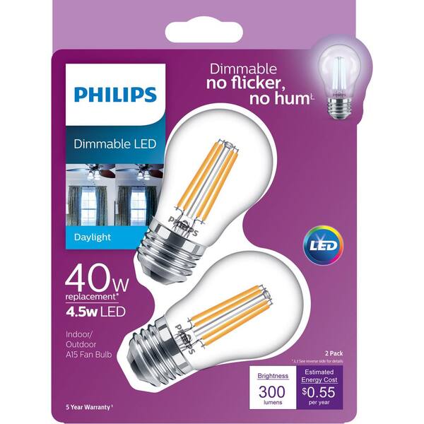 Ge Led Daylight Refrigerator A15 Light Bulb - 4.5 W