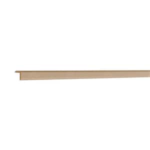 Lancaster Series 96 in. W x 0.75 in. D x 0.75 in. H Outside Corner Molding in Natural Wood